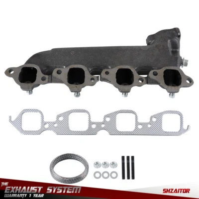 排气歧管带垫片套件适用于 73-97 雪佛兰 R3500 G30 P30 V30 R20 C10 — 第 1/4 张图片