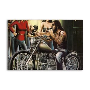 Ghost David Mann Art Moto Canvas Art Wall Painting Poster Print - Picture 1 of 8