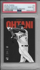 2018 Topps SHOHEI OHTANI Cyber Weekend Promo RC PSA 10 - Gem Mint - Angels
