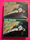 PAIR OF LEIF ERICSON STRATEGIC SPACE COMMAND SPACESHIP MODEL KITS OLD & NEW LOOK