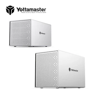 Yottamaster 4 5 Bay Typ-C Typ-B Festplattengehäuse Ghäuse für 2,5" 3,5" SATA HDD - Bild 1 von 20