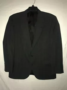 DILLARDS RACQUET CLUB BLACK GRAY BLAZER JACKET SIZE 44/46 MADE USA - Picture 1 of 4