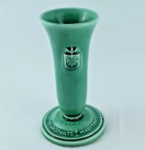 ANCIEN PORTE PAILLE EN FAIENCE STE GENERALE DE TRANSPORTS MARITIMES SGTM 1920/30 - Imagen 1 de 7