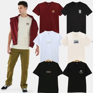 T-shirt da uomo Vans vestibilità classica collo a equipaggio stampa grafica 100% cotone top - Foto 1 di 65