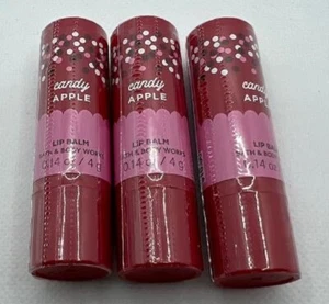 Bath & Body Works Candy Apple Lip Balm 0.14 Oz x3 Sealed - Picture 1 of 1