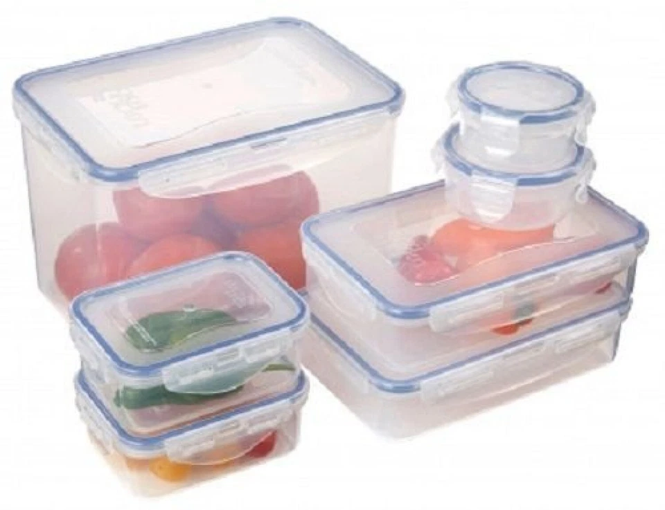 Gefrierdosen Lunchbox Deckel Aufbewahrung Behälter Frischhaltedosen Set 7 Stück - Bild 1 von 3