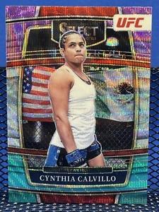 2021 Panini Select UFC CYNTHIA CALVILLO Tri-Color Prizm - Picture 1 of 2