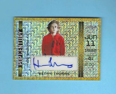 2024 Leaf Pop Century Metal Henry Thomas Gold Rainbow Auto NS-HT1  #1/1 - Image 1 of 2
