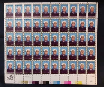 Scott #2137 MARY McLEOD BETHUNE Sheet of 50 US 22c Stamps - Image 1 of 2