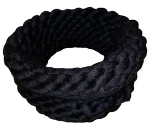 CC Exclusives Women's Infinity Scarf One Size Fits All Chunky Knit Black - Picture 1 of 7