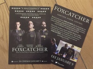 FOXCATCHER PROMO FILM POSTCARD-STEVE CARELL-CHANNING TATUM
