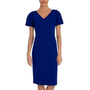 Maggy London Womens Sheath Office Wear To Work Dress Navy Blue Size 6 - Picture 1 of 9