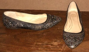 Frye Regina Size 7M Women’s Studded Brown Leather Pointed Toe Ballet Flats - Picture 1 of 10