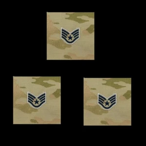 SPACE FORCE CHEVRON EMBROIDERED: SERGEANT OCP SEW ON GIFT WOW - Picture 1 of 5