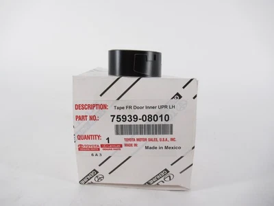 Cinta negra delantera izquierda para conductor Toyota 75939-08010 original OEM Sienna 2011-2019 Foto 1 de 4