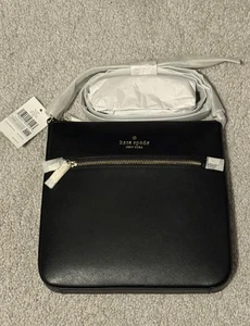 Bolso Bandolera Kate Spade Sadie North South Grande Cuero Negro K7379 Nuevo con Etiquetas - Imagen 1 de 2