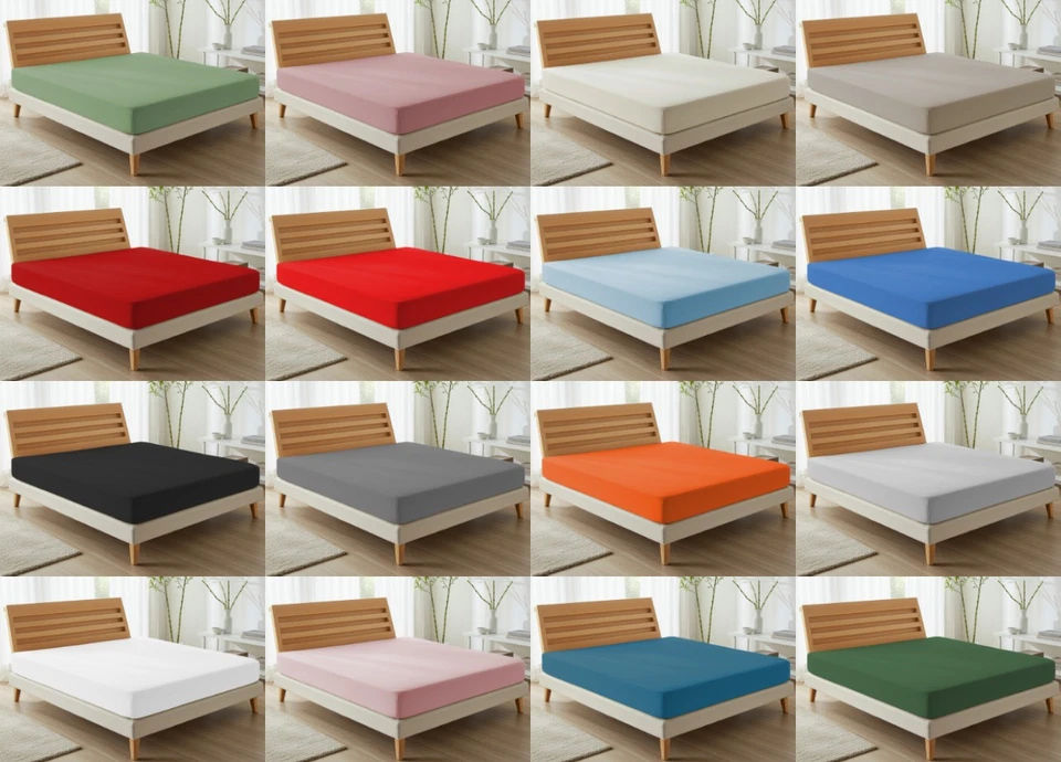 BIANCHERIAWEB Lenzuola Sotto Con Angoli No Stiro In Tinta Unita Modello Francesca