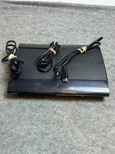 Sony PlayStation 3 PS3 Super Slim Console 500GB CECH-4001C Console + Cords Works - Picture 1 of 10