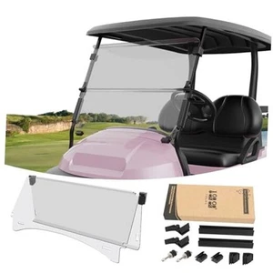 Foldable Golf Cart Windshield for Club Car Precedent 2004-Up, Clear Windshield - Picture 1 of 7