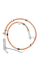 Kit de liberación rápida de diseños únicos para el hogar naranja para protectores de ventanas horizontales con bisagras - Imagen 1 de 3