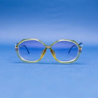 Christian Dior Vintage Frames Translucent Green w/ metal Temples *Frames ONLY* - Image 1 of 4
