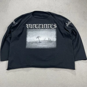 Kanye West Herren Vultures Langarm Hemd Gr. 1 S/M Oversized Schwarz - Bild 1 von 17