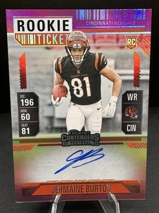2024 Panini Contenders - Rookie Ticket RPS Variation Jermaine Burton #135 Red... - Picture 1 of 2