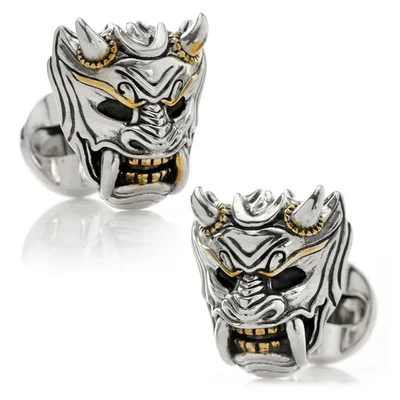 Samurai Mask Cufflink - Image 1 of 4