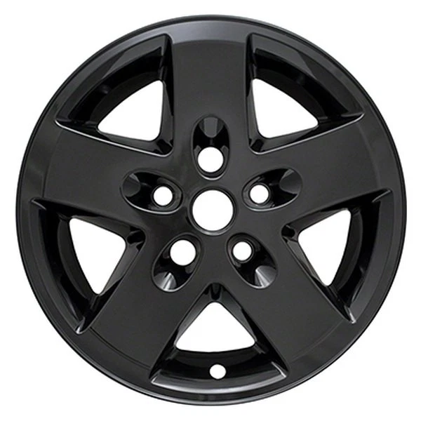 For Jeep Wrangler 2007-2017 CCI IWCIMP340BLK 5-Spoke Gloss Black Wheel Skins - Image 1 of 1