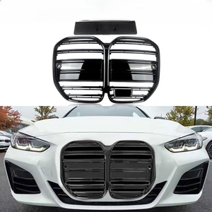 Parrilla de parachoques delantero negro brillante para BMW Serie 4 G22 G23 430i 2021-2023 - Imagen 1 de 14