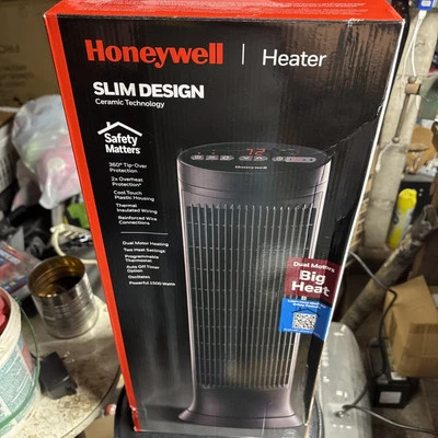 Honeywell HCE322V 750 - 1500W Digital Tower Heater - Black New - Image 1 of 2