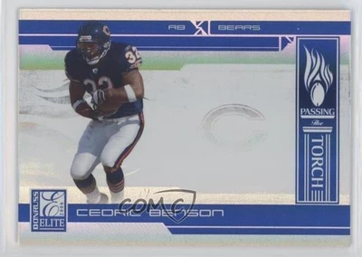 2006 Donruss Elite Passing the Torch Blue /250 Cedric Benson Gale Sayers HOF - Image 1 of 2