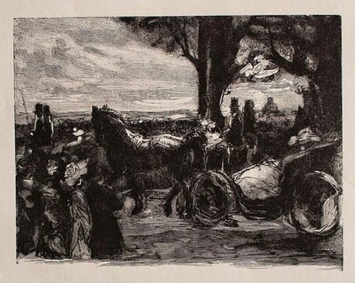 Max Liebermann Corso Monte Picinio Rom Impressionismus Original Holzschnitt 1922 - Bild 1 von 4