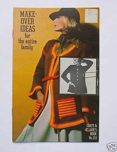 Vintage Coats & Clark #253 Knitting Crocheting Book NEW - Image 1 of 1