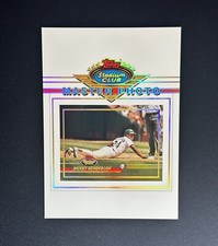 1993 Topps Stadium Club Master Photo Jumbo Rickey Henderson Card A’s  7” x 5”