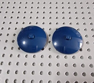 LEGO Radar Schüssel Sat 4x4 Dunkelblau 2 Stück Blue Disk 3960 A123 - Bild 1 von 1