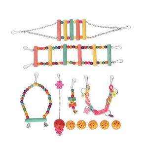 Bird Swing Hanging Toys Colorful Swing Chewing Toy For Play Exercise ND - Picture 1 of 12