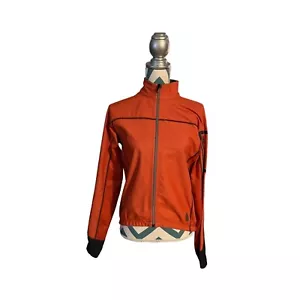 NOVARA Wind and Rain Resistant Cycling Jacket Size Mens Medium Orange - Picture 1 of 6