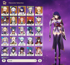 Genshin impact [NA]AR53 Raiden Shogun C1 Qiqi Kazuha Mona Jean Diluc