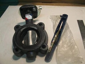 NEU Neu Neu im Karton LD-3332 SCHMETTERLINGSVENTIL 2 1/2" MANUELL 250PSI SS SCHEIBE FKM SITZ P4549 - Bild 1 von 6
