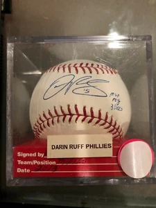 MLB Philadelphia Phillies Darin Ruf MVP ROY 38hrs Autograph Baseball - Picture 1 of 2