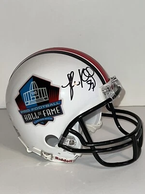 Luke Kuechly Autographed/Signed Hall Of Fame Mini Helmet BAS 31884 - Image 1 of 4