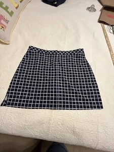 Gonna da golf Izod Skort donna taglia 14 blu e bianca con tasche nuova senza etichette - Foto 1 di 11