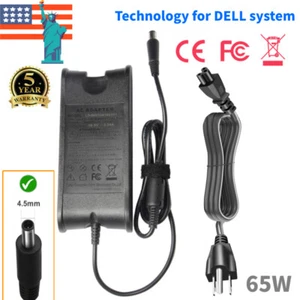 65W AC Adapter Power Cord for Dell Latitude 3510 3410 3400 3500 Laptop Charger - Picture 1 of 11