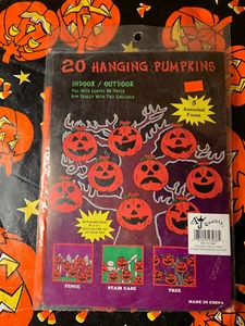 Vintage Indoor/outdoor Hanging Pumpkins Nos  - Picture 1 of 2