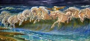Holzpuzzle für Erwachsene - Neptunpferde von Walter Crane (404 Stück) - Bild 1 von 7