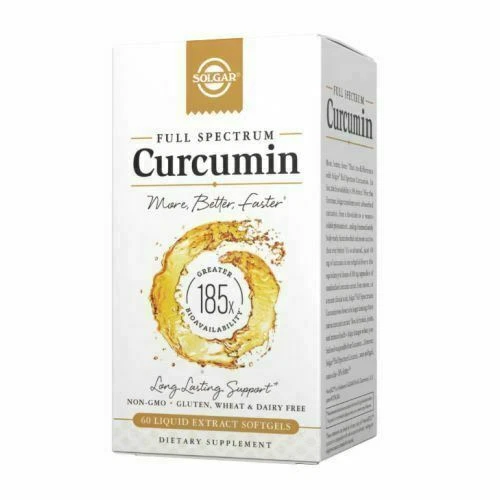 60 geles blandos de curcumina de espectro completo de Solgar Foto 1 de 1
