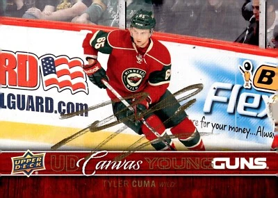 Tyler Cuma - Signed 2012-13 Upper Deck Young Guns Canvas Rookie Card #C105 - Image 1 of 2