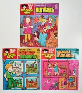 3 Vintage Record Lot - Peter Pan Pre-School Days - Learn About Good Manners ... - Imagen 1 de 9