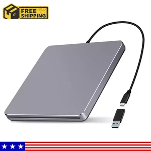 Externes DVD Laufwerk USB C SuperDrive für Apple Slot-In CD Laufwerk für Mac Port NEU - Bild 1 von 14